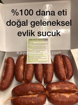 DOĞAL EVLİK SUCUK ''İRİŞKİ'' (DOĞAL FERMENTE) ORTA ACILI